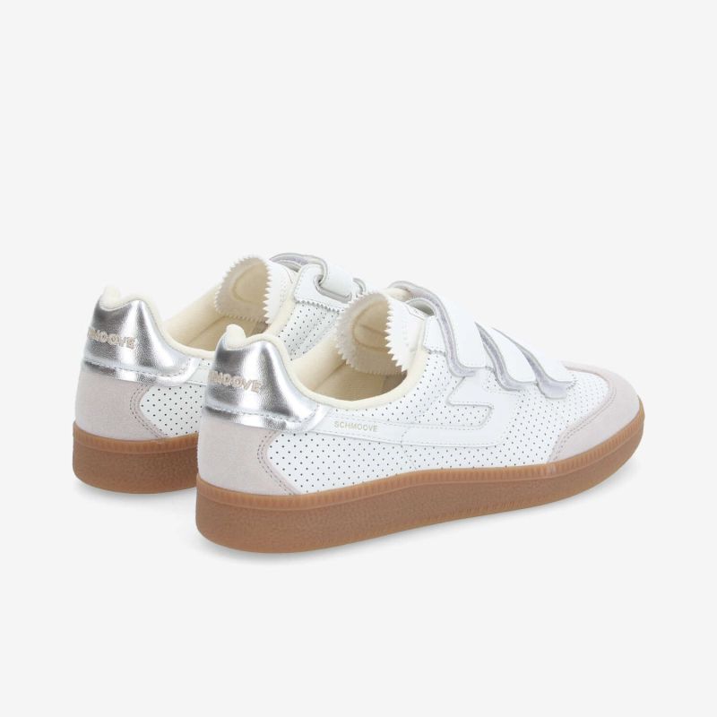 SHEFFIELD STRAPS W - PUNCH/NAP/SUEDE - BLANC/BLANC CASSE